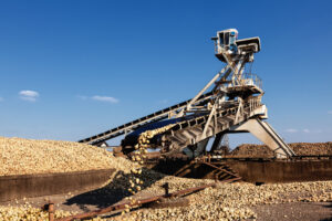 Custom industrial rotary dryer for agricultural corn and sugar beet processing.